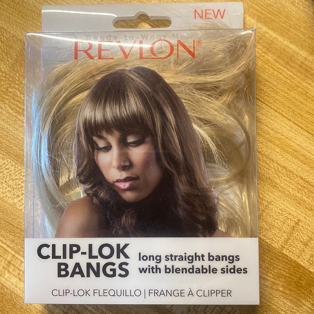 🚨 🥷 Easy clip on blonde bangs Revlon
